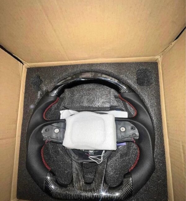 Dodge Carbon Fibre Rpm  Stearing Wheel - Image 5