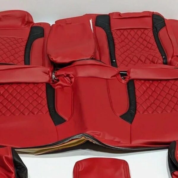 Dodge Charger Red Leather Covers - Image 2