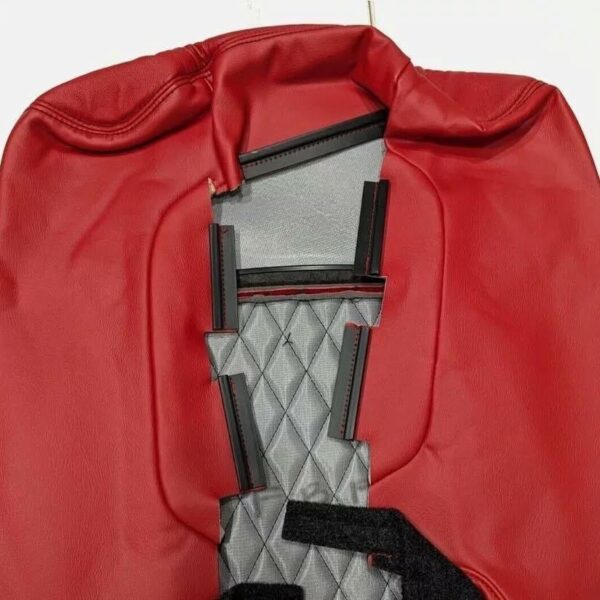 Dodge Charger Red Leather Covers - Image 3