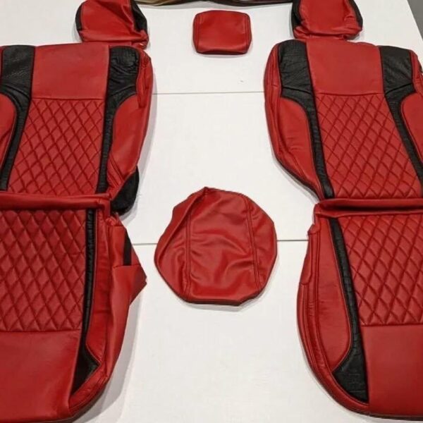 Dodge Charger Red Leather Covers - Image 5