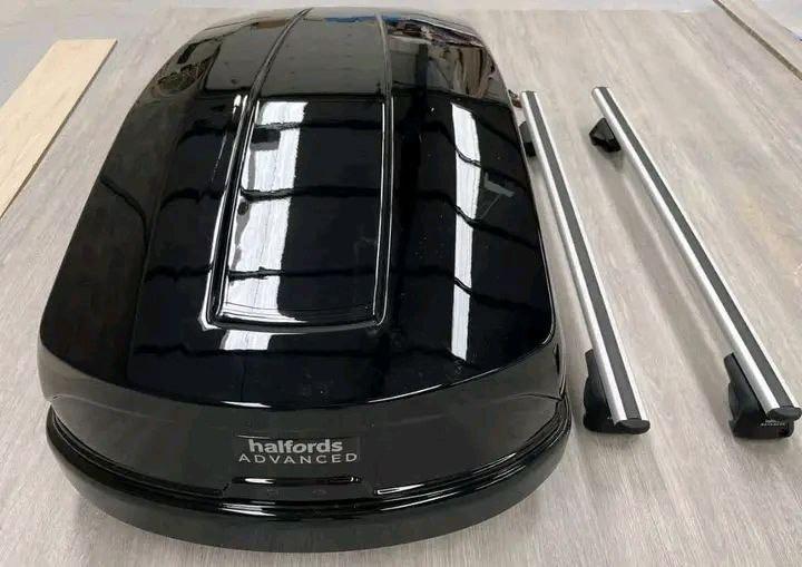 Halfords Advanced 470L Jet Black Roof Box & Roof Racks - Image 2